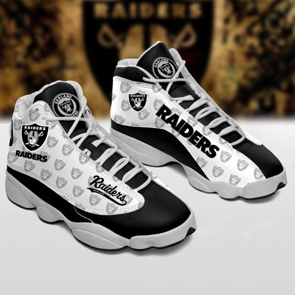 Oakland Raiders Shoes Custom J13 Sneakers Ah22104-Gearsnkrs