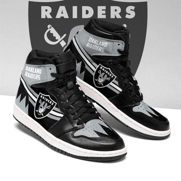 Oakland Raiders Team Custom Jd Shoes Sneakers Ah11-Gearsnkrs
