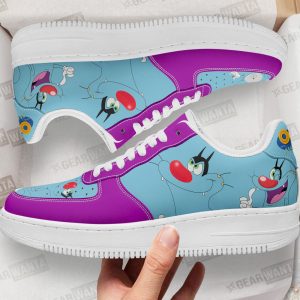 Oggy Air Sneakers Custom Oggy and the Cockroaches Cartoon Shoes 1 - PerfectIvy