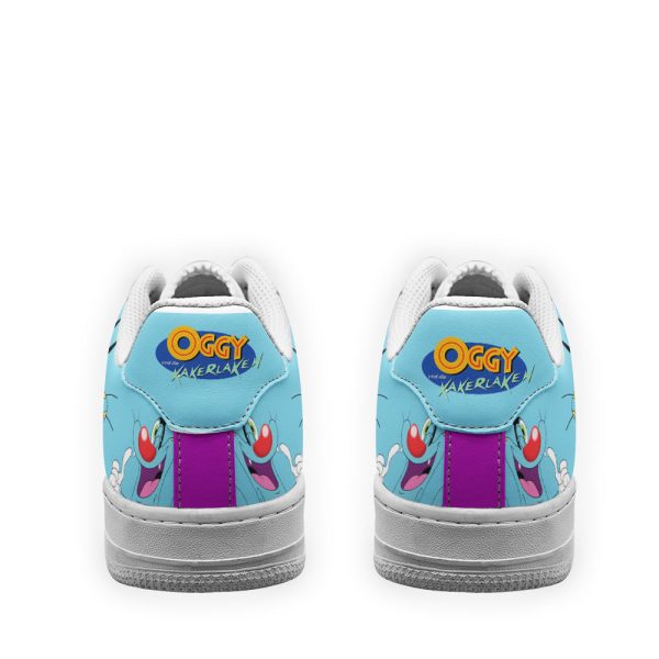 Oggy Air Sneakers Custom Oggy And The Cockroaches Cartoon Shoes 3 - Perfectivy