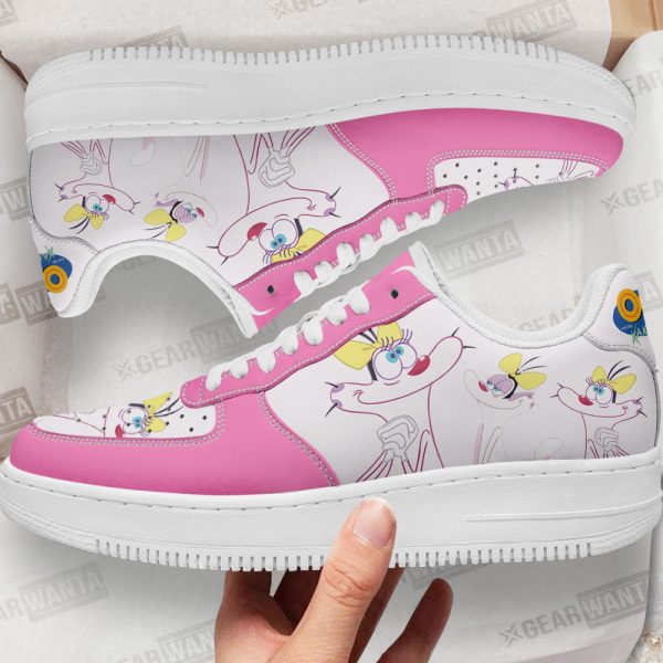 Olivia Oggy Air Sneakers Custom Oggy And The Cockroaches Cartoon Shoes 1 - Perfectivy