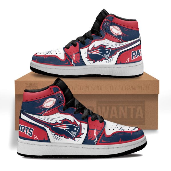 Patriots Football Team Kid Sneakers Custom For Kids 1 - Perfectivy