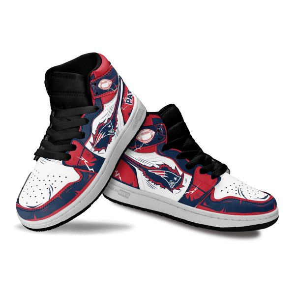 Patriots Football Team Kid Sneakers Custom For Kids 3 - Perfectivy