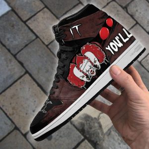 Pennywise It J1 Shoes Custom Horror Face Sneakers-Gearsnkrs