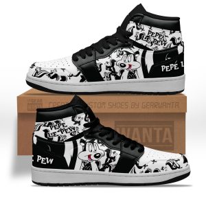 Pepé Le Pew J1 Shoes Custom For Cartoon Fans Sneakers PT04 1 - PerfectIvy