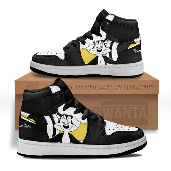 Pepé Le Pew Kid Sneakers Custom For Kids 1 - Perfectivy