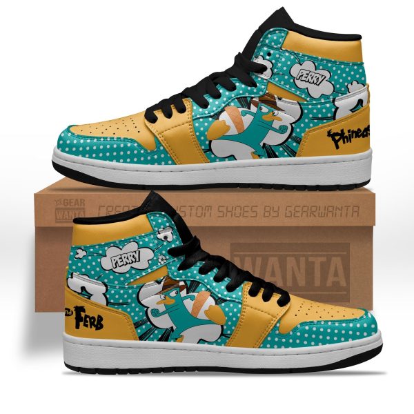 Perry Aj1 Sneakers Custom Phineas And Ferb Shoes-Gearsnkrs