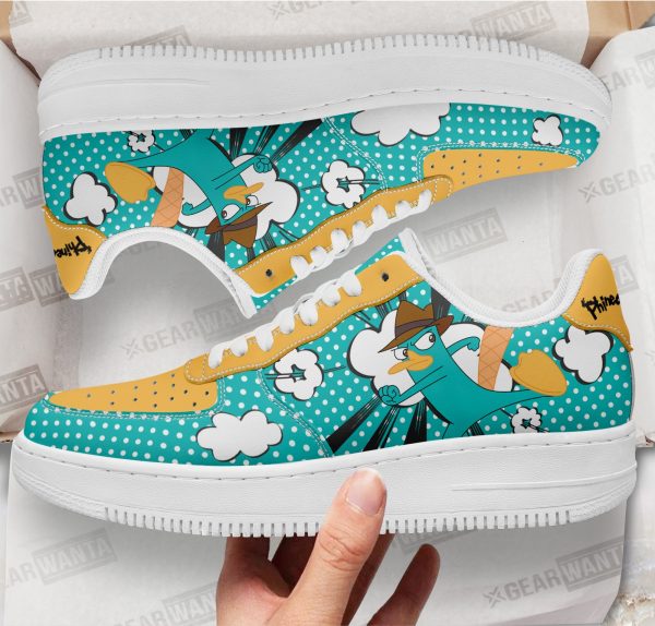 Perry Air Sneakers Custom Phineas And Ferb Shoes 1 - Perfectivy