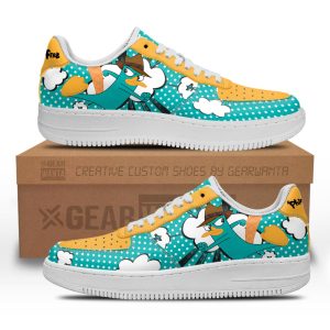 Perry Air Sneakers Custom Phineas And Ferb Shoes 2 - Perfectivy