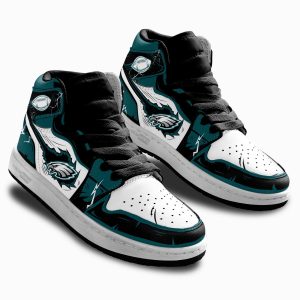 Philadelphia Eagles Football Team Kid Sneakers Custom For Kids 2 - PerfectIvy