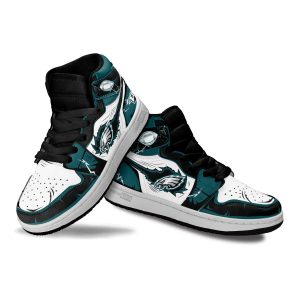 Philadelphia Eagles Football Team Kid Sneakers Custom For Kids 3 - Perfectivy