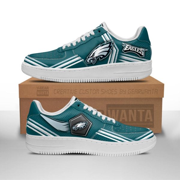 Philadelphia Eagles Air Sneakers Custom Force Shoes For Fans-Gearsnkrs