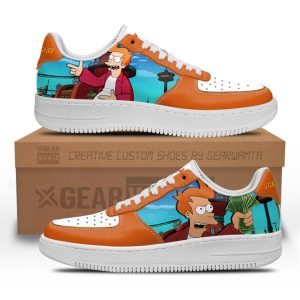 Philip J. Fry Futurama Custom Air Sneakers QD12 1 - PerfectIvy