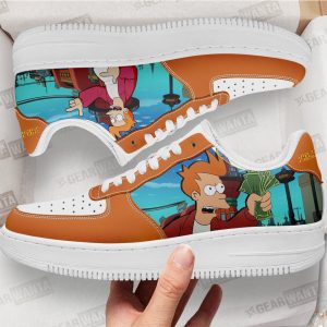 Philip J. Fry Futurama Custom Air Sneakers QD12 2 - PerfectIvy