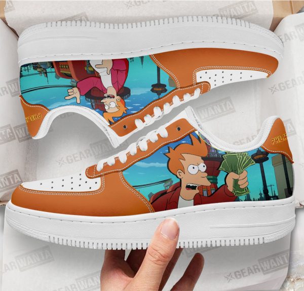 Philip J. Fry Futurama Custom Air Sneakers Qd12 2 - Perfectivy