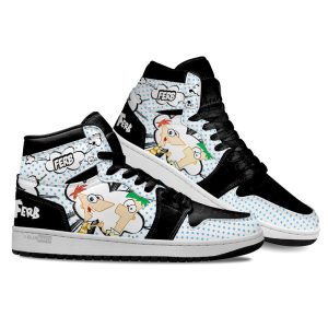 Phineas Flynn and Ferb Fletcher AJ1 Sneakers Custom Shoes-Gear Wanta