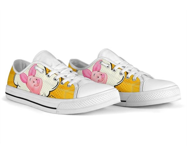 Piglet Sneakers Low Top Shoes Custom Idea Pt20-Gearsnkrs