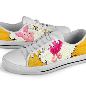 Piglet Sneakers Low Top Shoes Custom Idea Pt20-Gearsnkrs