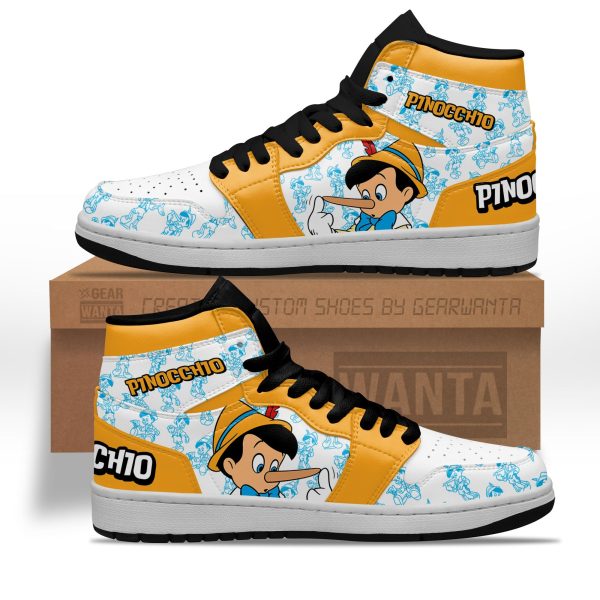 Pinocchio J1 Shoes Custom For Cartoon Fans Sneakers Pt04 1 - Perfectivy