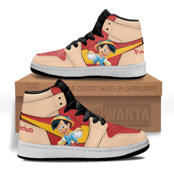 Pinocchio Kid Sneakers Custom For Kids 1 - Perfectivy