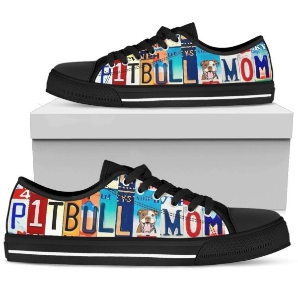 Pitbull Mom Women'S Sneakers Style Dog Lover Gift Nh08-Gearsnkrs