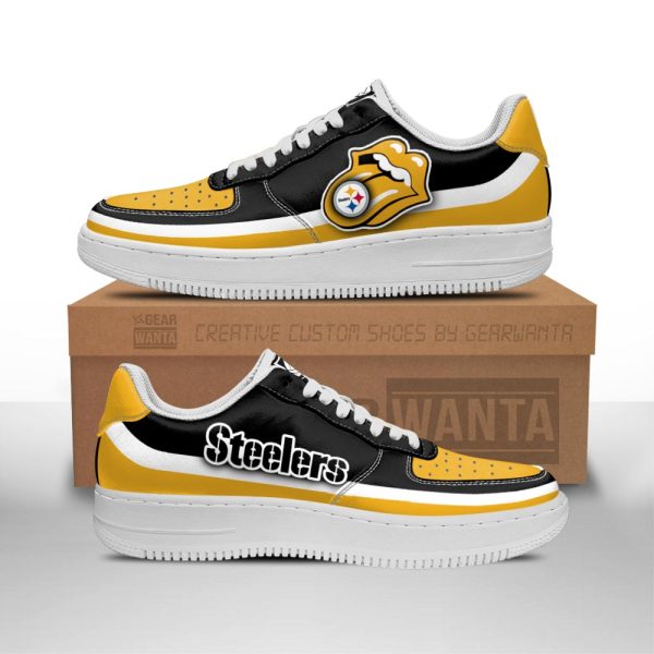 Pittsburgh Steelers Air Sneakers Custom Force Shoes Sexy Lips For Fans-Gearsnkrs