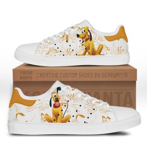 Pluto Skate Shoes Custom Mickey Mouse Clubhouse Cartoon Shoes-Gear Wanta