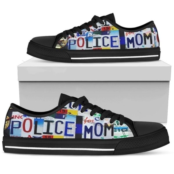 Police Mom Women'S Sneakers Style Gift For Mom Nh08-Gearsnkrs