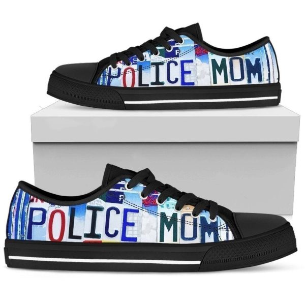 Police Mom Women'S Sneakers Style Gift Idea Nh08-Gearsnkrs