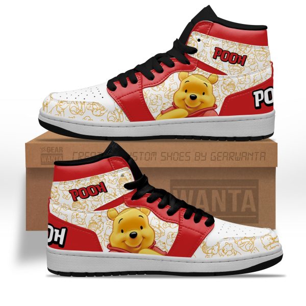 Pooh J1 Shoes Custom For Cartoon Fans Sneakers Pt04 1 - Perfectivy