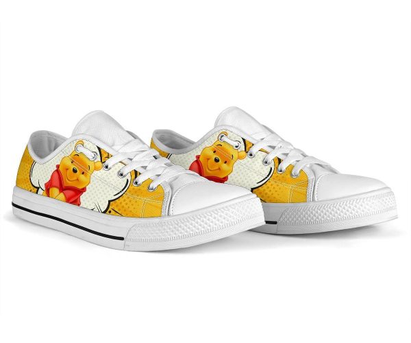 Pooh Sneakers Low Top Shoes Custom Idea Pt20-Gearsnkrs