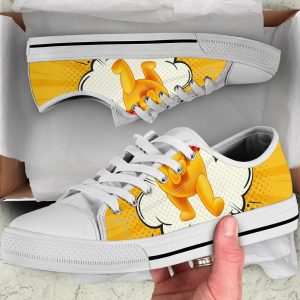 Pooh Sneakers Low Top Shoes Custom Idea Pt20-Gearsnkrs