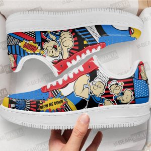 Popeye the Sailor Man Air Sneakers Custom Comic Shoes 1 - PerfectIvy