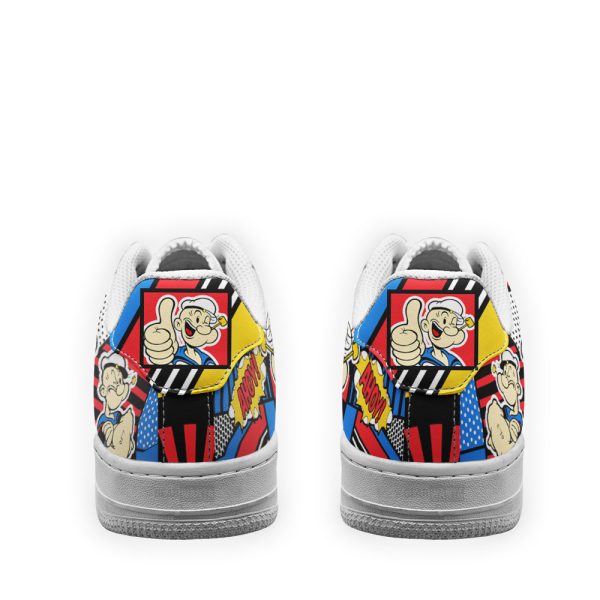 Popeye The Sailor Man Air Sneakers Custom Comic Shoes 3 - Perfectivy