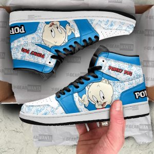 Porky Pig J1 Shoes Custom For Cartoon Fans Sneakers PT04 2 - PerfectIvy