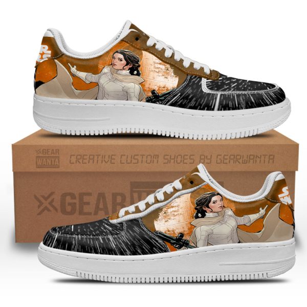 Princess Leia Air Sneakers Custom Star Wars Shoes 2 - Perfectivy