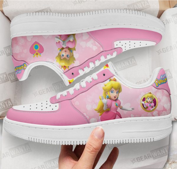Princess Peach Super Mario Air Sneakers Custom For Gamer Shoes 1 - Perfectivy