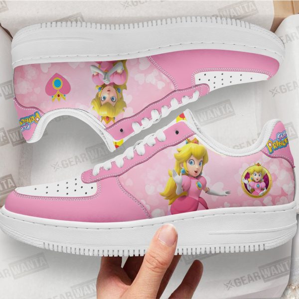 Princess Peach Super Mario Air Sneakers Custom For Gamer Shoes 1 - PerfectIvy