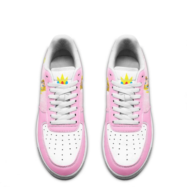 Princess Peach Super Mario Air Sneakers Custom For Gamer Shoes 4 - Perfectivy