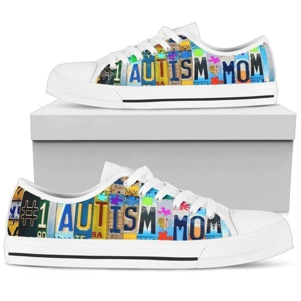 Proud No 1 Autism Mom Awareness Women'S Sneakers Style Nh08-Gearsnkrs