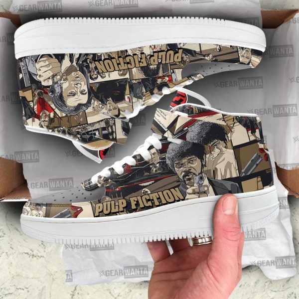 Pulp Fiction Air Mid Shoes Custom Sneakers-Gearsnkrs