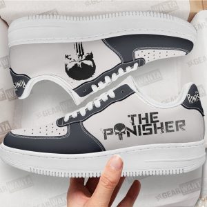 Punisher Super Hero Custom Air Sneakers Qd22 2 - Perfectivy