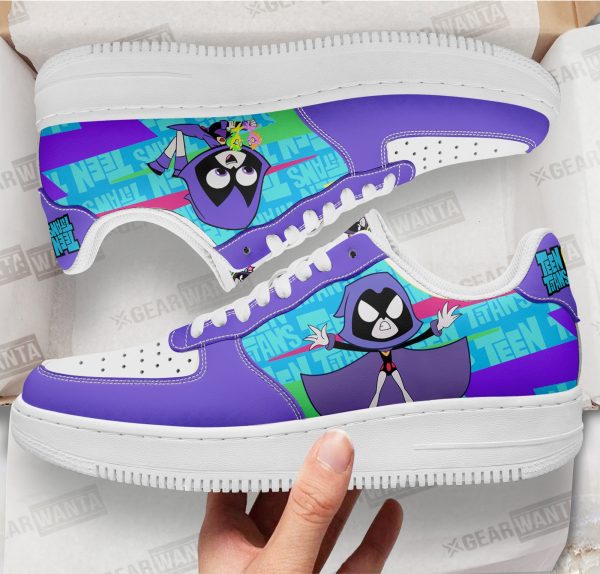 Raven Air Sneakers Custom Teen Titan Go Cartoon Shoes 1 - Perfectivy