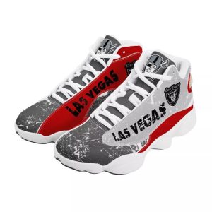 Red Las Vegas Raiders Sneakers Custom Shoes-Gear Wanta