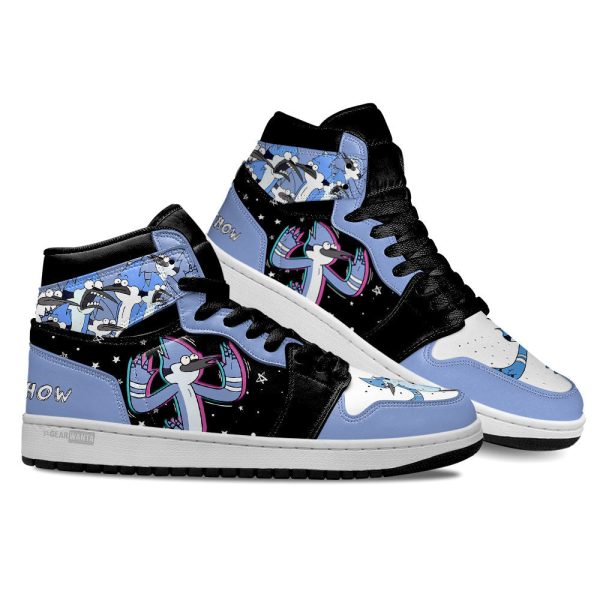 Regular Show Mordecai J1 Shoes Custom Sneakers For Cartoon Fans-Gearsnkrs