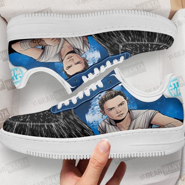 Rey Air Sneakers Custom Star Wars Shoes 1 - Perfectivy
