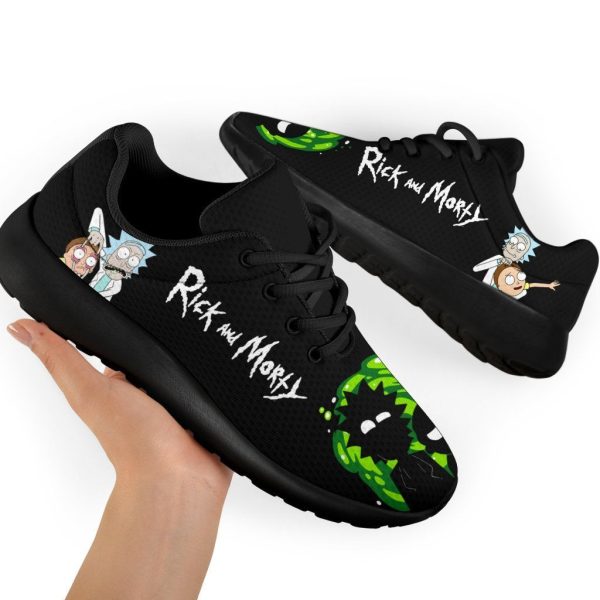 Rick And Morty Sneakers Custom Cartoon Shoes Funny For Fans-Gearsnkrs