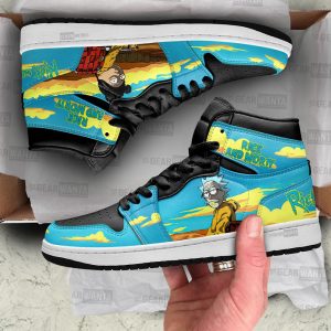 Rick and Morty Crossover Breaking Bad Air J1s Sneakers Custom Shoes 1 - PerfectIvy