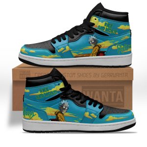 Rick And Morty Crossover Breaking Bad Air J1S Sneakers Custom Shoes 2 - Perfectivy