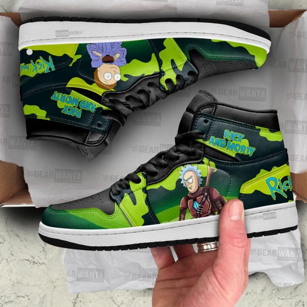 Rick And Morty Crossover Star Wars Air J1S Sneakers Custom Shoes 1 - Perfectivy